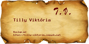 Tilly Viktória névjegykártya